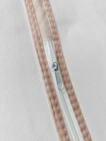 Sac de robe de mariée transparent de luxe, pliable, portable, avec fermeture éclair et poignée, logo personnalisé pour mariée