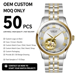 OEM Customized 50M Waterproof Hollow <b>Skeleton</b> <b>Watch</b> Mechanical <b>Automatic</b> Stainless steel Men's <b>Watches</b> Sapphire <b>Watch</b> - Product Image 1