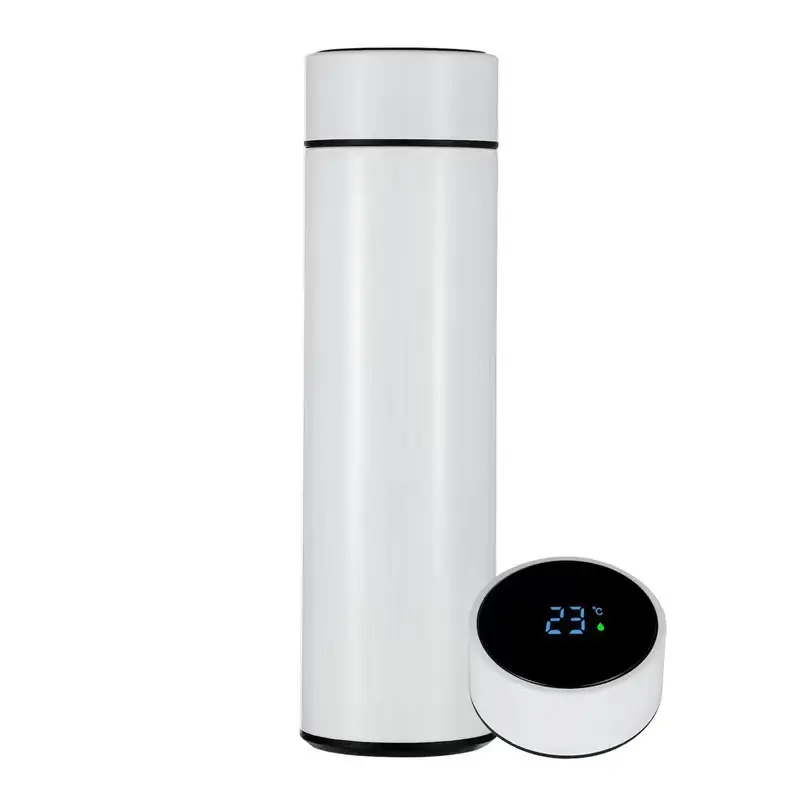 Özel Logo akıllı su şişesi termos Tumbler dijital LED sıcaklık ekran akıllı şişeler ile Termo vakum şişeler fincan