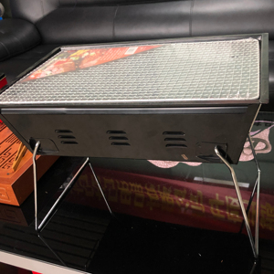 Hot <strong>Sale</strong> Mini Outdoor Portable Stainless Steel BBQ Grill Folding <strong>Charcoal</strong> <strong>Barbeque</strong> for 2-3 People with Flame Safety Device - Product Image 5