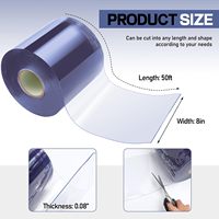Berserk verre souple 2mm industriel Super Flexible bande rideaux cintres Rail feuille de plastique coloré clair Pvc Film fabricant
