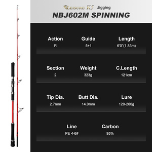 Canne à pêche Noeby Leisure K5 en carbone pour jigging, poignée en EVA - Product Image 3