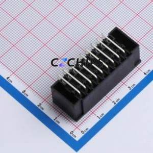 DB2ERHBM-3.5-2*9P-BK Plug-in Terminal Block Bent Lead Through Hole,P=3.5mm Board-to-Board / Socket - Closed Screw Fixing 2x9P - Product Image 2