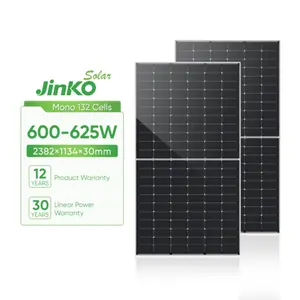 Bertemu dengan favorit besar 600w 610w 620w 625w panel surya energi untuk jinko panel surya kaca ganda n-typre kualitas tinggi