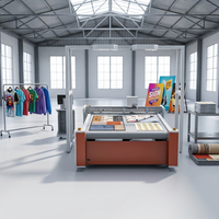 Máquina de Corte CNC de Gran Visión con Cuchilla Oscilante para la Industria Textil de Prendas de Vestir, Corte de Patrones de Ropa Deportiva, Solución Inteligente