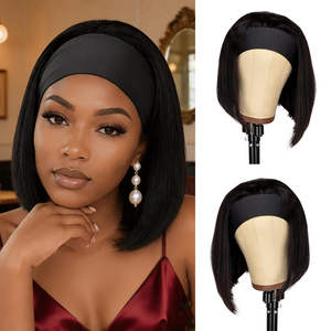 Perruque bandeau Originea sans colle, <span class=keywords><strong>cheveux</strong></span> humains brésiliens vierges Remy, lisses et soyeux, bouclés Jerry, fabriquée à la machine pour femmes noires - Product Image 1