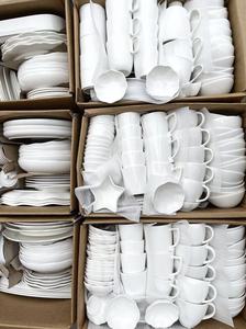 Factory Stock <strong>White</strong> Ceramic <strong>Dinner</strong> <strong>Set</strong> with Plates Bowls Dishes Mix Packaging for Restaurant Catering Home Dining &amp; Wholesale - Product Image 3