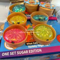 Boîte mystère de jouets Squishy Dumpling scintillants et colorés en matériau Maltose, en forme de petits pains à presser, les plus populaires