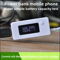 Probador de capacidad de batería USB monofásico Detector de voltímetro de amperímetro USB