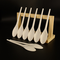 Couverts jetables en bagasse de canne à sucre certifiés compostables, écologiques et biodégradables (fourchette, couteau, cuillère), vaisselle jetable