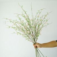 Branche de saule blanc artificielle, fausses fleurs de printemps pour arrangements floraux domestiques et mariages, vente en gros