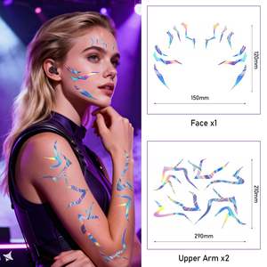 K-pop <span class=keywords><strong>Anime</strong></span> Girl Group k pop cacciatori di demoni accessori per feste accessori per <span class=keywords><strong>tatuaggi</strong></span> temporanei per Cosplay - Product Image 3