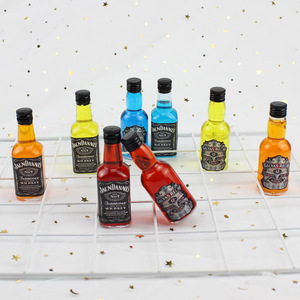 Miniature Replica Whiskey Bottle Cake Toppers Plastic Reusable For Birthday Father'S Day Decorations - Product Image 1