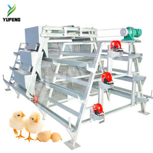 Nouvelle <span class=keywords><strong>vente</strong></span> chaude Cage à poules automatique <span class=keywords><strong>de</strong></span> type H à trois dimensions à quatre niveaux Cage à poulets à poulettes Convoyeur à fumier Galvanisé à chaud - Product Image 3