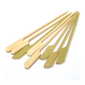 Eco-friendly Biodegradable Food Grade Paddle Style Bbq Bamboo <strong>Skewer</strong> - Product Image 2