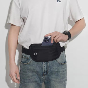 حقيبة خصر نايلون مضادة للسرقة مع سحاب إغلاق مضادة للماء لتخزين الهواتف المحمولة للسفر الرياضي لبطاقة جواز سفر أمازون - Product Image 6