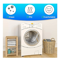 Patins anti-vibration pour lave-linge, lot de 4, pieds ronds, stabilisateurs en caoutchouc anti-vibration pour lave-linge et sèche-linge, pour le nivellement de la machine
