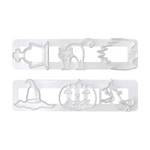 2pcs Halloween Thème Cookie Cutter Fondant Outil de Décoration Idéal pour la Cuisson et la Cuisine