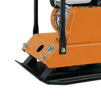 Compacteur à plaque thermique avec moteur 3,6 kW, force d'impact 15 kN, machine vibrante professionnelle