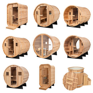 Tradizione su misura del cedro rosso Mini cubo all'aperto stanza Sauna <span class=keywords><strong>casa</strong></span> 4 persone Sauna - Product Image 2