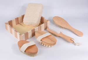 Lungo Manico In Legno Naturale Setole Massager Del Corpo bagno <span class=keywords><strong>set</strong></span> bagno <span class=keywords><strong>set</strong></span> regalo <span class=keywords><strong>spa</strong></span> Per Le Donne Degli Uomini Della Pelle - Product Image 5