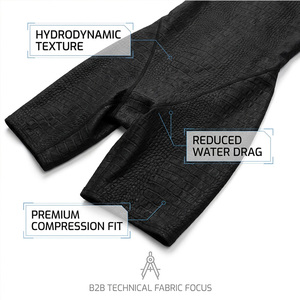 Combinaison <span class=keywords><strong>de</strong></span> natation <span class=keywords><strong>de</strong></span> triathlon professionnelle à compression intégrale, technologie peau <span class=keywords><strong>de</strong></span> crocodile, réduction hydrodynamique du frottement, pour la course - Product Image 2