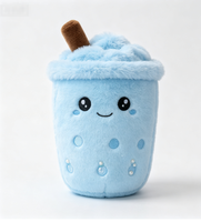 Populaire knuffeldier pluche speelgoed bubble tea beker pop met fruit schattig aangepast logo groot kussen PP katoenen vulling voor wasbare cadeaus