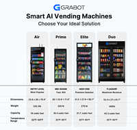 Máquina Expendedora Inteligente con IA, Refrigerador Automático, Máquinas Expendedoras Inteligentes con Cámara y Sistema de Pago