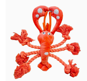 Jouets pour chiens - Jouet à mâcher en forme de homard (non destructible) pour la dentition et le nettoyage dentaire - Product Image 2