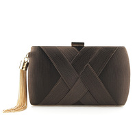 Pochette de Soirée de Luxe pour Femme, Sac à Main Envelope avec Pompom pour Mariage, Dîner, Fête