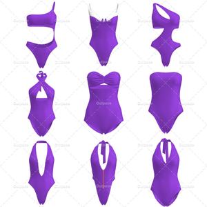 Maillot de bain une pièce à col en V et bretelles, imprimé sur mesure en 3D, prototypage rapide, échantillon gratuit, maillot de bain string bikini pour femme, vêtements de plage - Product Image 1