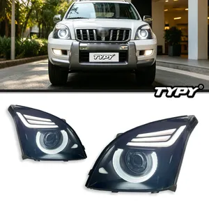 Conjunto de Faros Delanteros Estilo Defender para Toyota Prado LC120 Antiguo, Modificados con LED DRL, Lente de Proyector de Doble Haz - Product Image 1