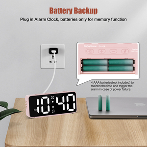 Biểu tượng tùy chỉnh RGB màu thay đổi ledsmart Đồng hồ báo thức trong nhà kỹ thuật số bàn & bảng đồng hồ với chức năng đèn nền - Product Image 3