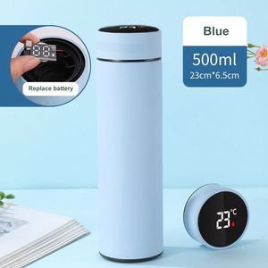 Portable Double Wall Stainless Steel Insulated Hot Vacuum Flasks Sports Led Smart Water Bottle Replace Battery - Product Image 5