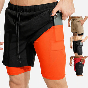 Shorts de sport vintage en toile unie imperméables pour hommes, taille élastique, vente en gros, impression par sublimation OEM - Product Image 1