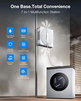 Robot Pembersih Jendela Ecovacs Winbot W3 Asli, Pembersih Kaca Otomatis Pintar, Kontrol Jarak Jauh via Aplikasi, Peralatan Rumah Tangga Pintar
