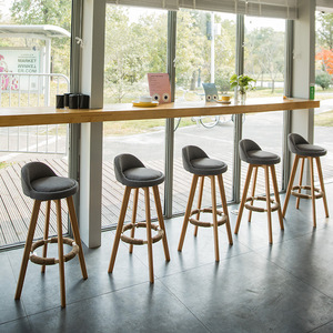 Tabouret de bar haut simple et moderne Tabourets hauts Chaises de bar pour la maison Chaises de bar de style européen Chaises hautes de réception Chaises de bar à la mode - Product Image 3