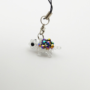 Personnalité argent <span class=keywords><strong>tortue</strong></span> chanceux <span class=keywords><strong>tortue</strong></span> cristal perlé pendentif hypoallergénique 4mm clé breloques petites tortues <span class=keywords><strong>porte</strong></span>-clés - Product Image 5