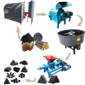 Holzkohle pulvers tab Maschine Würfel Kohlenstoff Extruder Mühle Shisha Biomasse Kohle Brikett Produktions linie Shisha Maschine - Product Image 1
