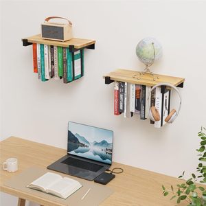 202605 Nuevo Estante Flotante <span class=keywords><strong>de</strong></span> Madera para Libros, Estantería Colgante para Sala <span class=keywords><strong>de</strong></span> Estar, Estudio, Almacenamiento <span class=keywords><strong>de</strong></span> Libros, Revistas y Periódicos - Product Image 1