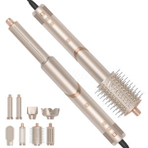 8 1ชุดเครื่องม้วนผมหลาย<span class=keywords><strong>แบบ</strong></span>สลับกันได้, เครื่องม้วนผมเหล็กแบนแปรงภาษาฝรั่งเศสสำหรับยืดผมจัดแต่งทรงผมแห้ง - Product Image 6