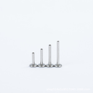 Stainless Steel Round Bottom Lip <b>Stud</b> 1.2mm Internal Thread 4mm Base 6 8 10mm Height Unisex Piercing Jewelry - Product Image 4