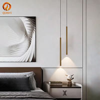 Lustre suspendu moderne en aluminium personnalisable, blanc chaud 3000K, réglable, pour escalier, villa, escalier en spirale