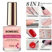 Durcisseur et fortifiant pour ongles à la kératine, anti-crevasses, base de remplissage pour ongles fragiles et cassants, fabricant OEM ODM en marque blanche