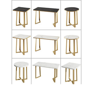 Vente en gros de tables basses de haute qualité pour café avec pieds en métal doré meubles de <span class=keywords><strong>table</strong></span> de salle à manger en fer pour <span class=keywords><strong>restaurant</strong></span> - Product Image 3