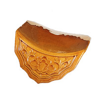 Tuiles de toit en céramique antique chinoise Huanai Golden Glazed Eaves Tiles pour la décoration des mosquées, des temples, des villas et des palais du Moyen-Orient