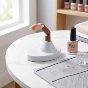 Dedo Mecánico Articulado Flexible con Base Antideslizante, 100 Uds. de Puntas de Uñas de Silicona Reemplazables, Herramienta de Práctica para Arte de Uñas - Product Image 1