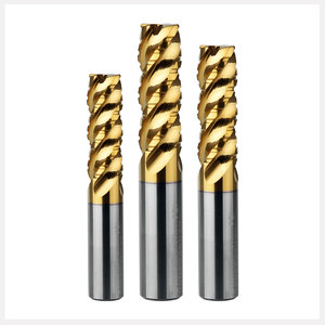 HUHAO Aseismatic 4 Flutes Carbide <strong>End</strong> <strong>Mill</strong> Special Edge Titanium Alloy Special Tungsten Steel Aluminum <strong>End</strong> <strong>Mill</strong> 407121601 - Product Image 1