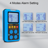 ST8904 Detektor Gas Berkualitas Tinggi 4 in 1 CO/H2S/O2/LEL Monitor Gas Dengan Alarm Suara dan Lampu