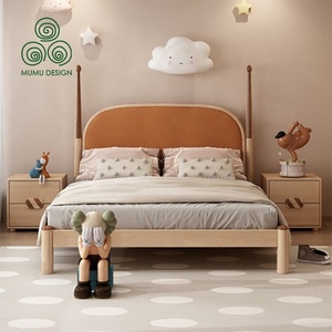Casa biancheria da <span class=keywords><strong>letto</strong></span> singola Full Size lusso bambini principessa ragazze cartone animato rosa <span class=keywords><strong>letto</strong></span> per bambini in legno massello - Product Image 2